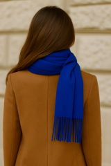 Pofuduk Şal (Saks Mavisi)