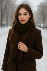 Pofuduk Şal (Acı Kahve)